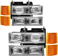 Headlight Assembly Compatible with 1994-1998 OBS Chevy Silverado C/K