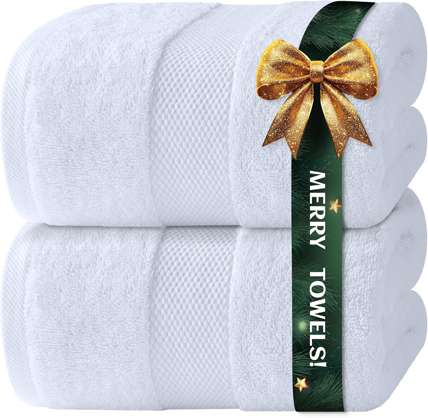 Extra Large White Classic Luxury Bath Sheets Towels 35x70 in