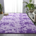 Large Soft Area Rug 5 x 8 ft Tie-Dyed Memory Foam - Cozy Accent