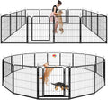 Dog Playpen Outdoor Extra Wide 16 Panel 42ft - Portable Heavy Duty