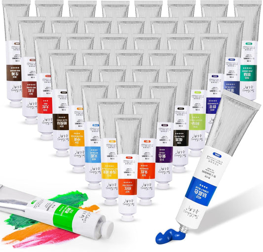 Paul Rubens Oil Paint Set with 38 Bright Colors for Artists