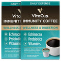 VitaCup Immunity Coffee Pods, Immune Boosting Medium Dark Roast