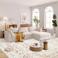Rugs for Living Room 8x10 Rug - Washable Floral Boho Area Rug