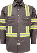 Hi Vis FR Shirt for Men - 7.5 oz Flame Resistant Work Shirt