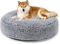 Stoutwool Indestructible Dog Bed - Round Chew Proof Pad for Medium