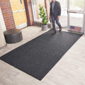 Brush Dry Mat 3 ft x 10 ft Charcoal - Heavy-Duty Entryway