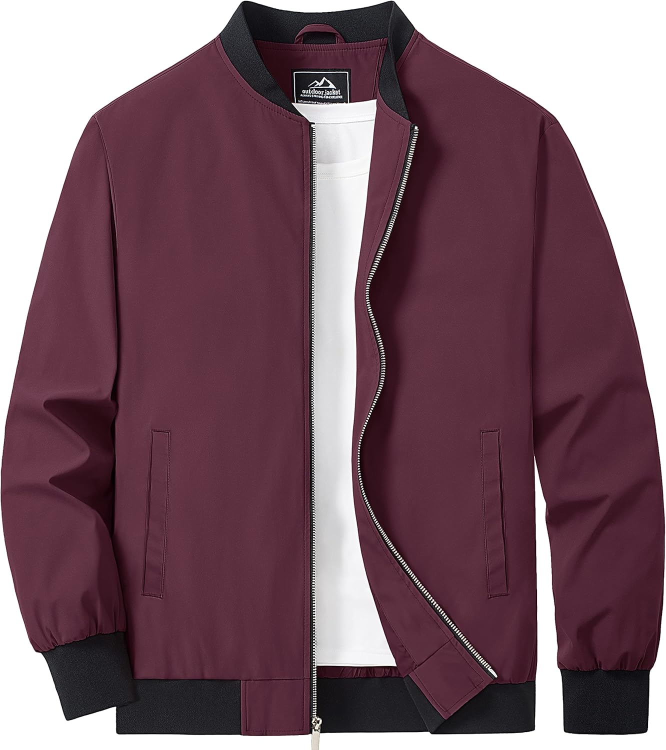 Lightweight Casual Zip Up Bomber Jacket for Men by MAGCOMSEN