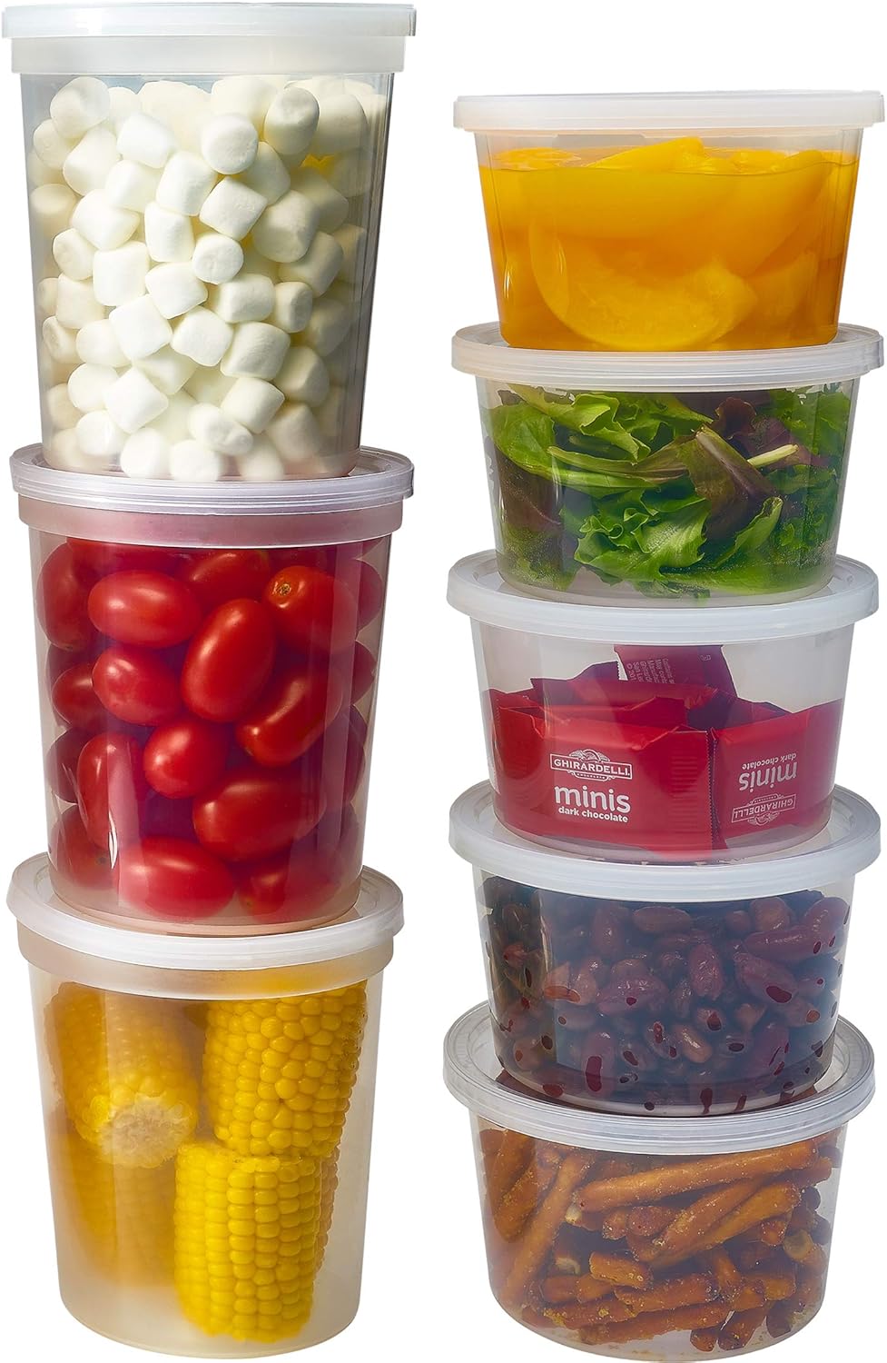 DuraHome Deli Containers with Lids for Food Storage Leakproof