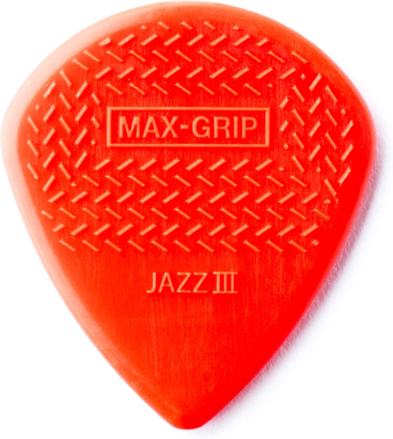 Enhanced Performance: Dunlop Max Grip Guitar Picks, Red, 6-Pack