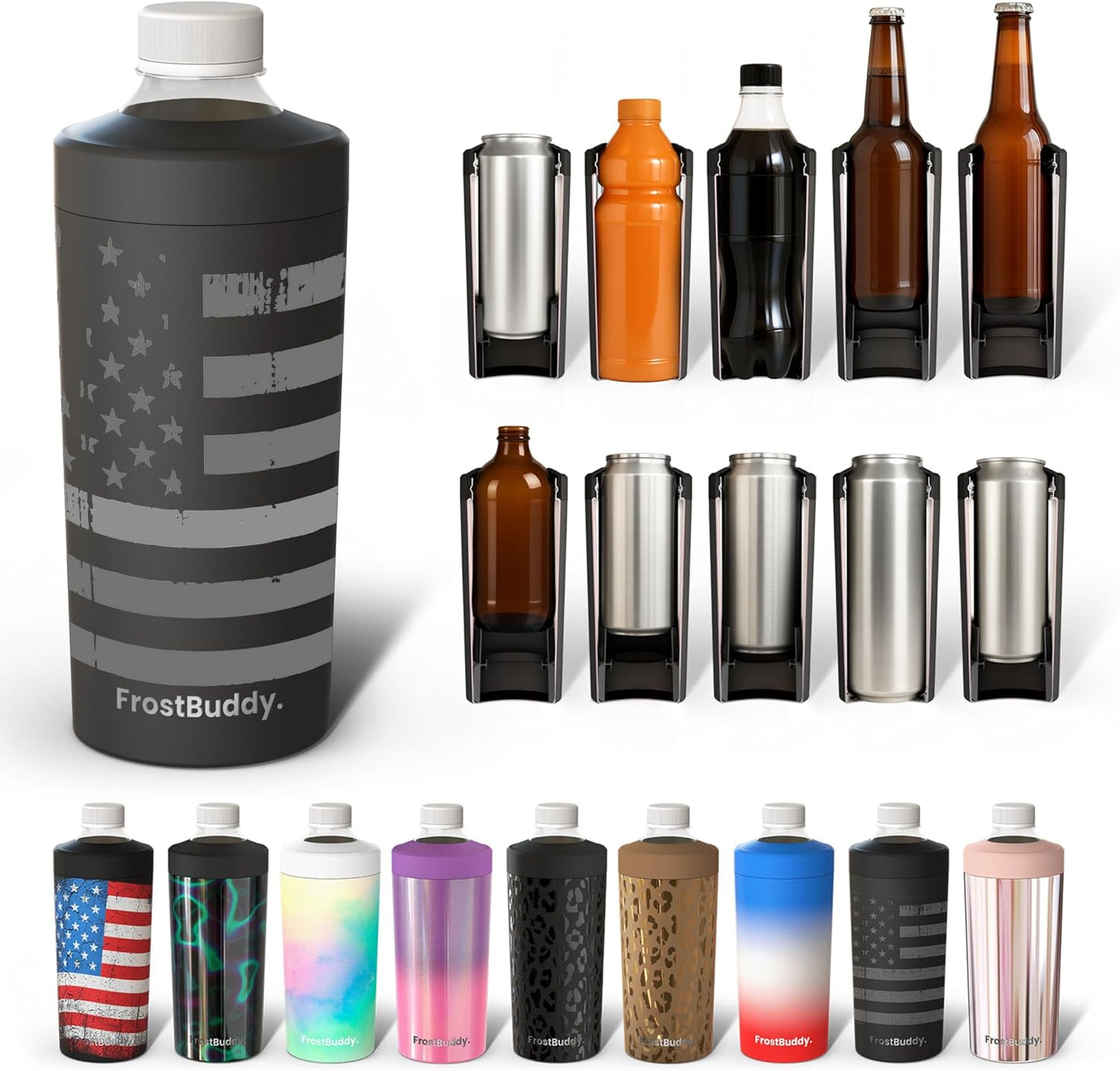 Universal Buddy XL Can Cooler - Keep Drinks Chilled for Hours