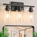 Ascher Bathroom Vanity Light Fixtures 3-Light Wall Sconce - Elegant