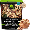 Roasted Brazil Nuts No Shell 32oz - Fresh, Lightly Salted