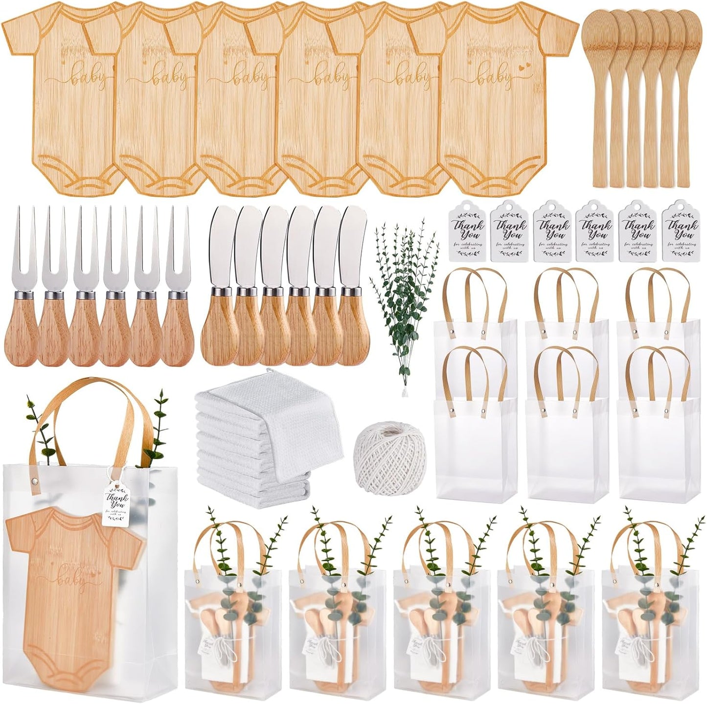 55Pcs Baby Shower Prizes for Game Winners with Gift Bags