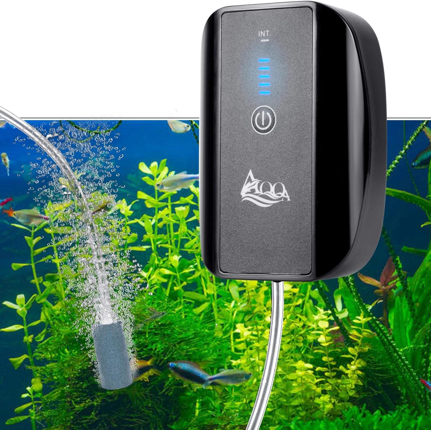 AQQA Rechargeable Air Pump: Quiet & Portable