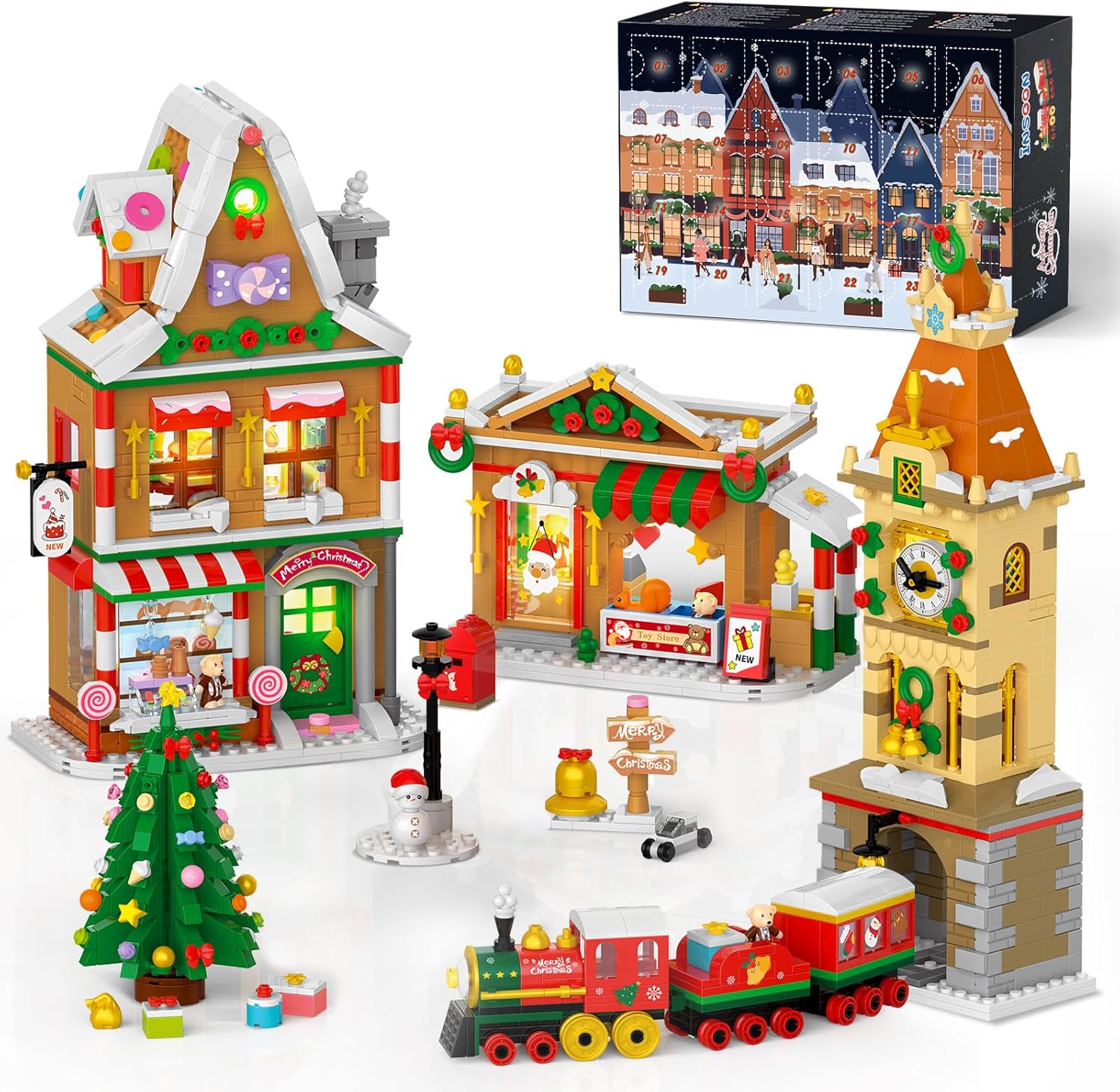 2025 Advent Calendar Christmas Mini Building Set for Holiday Fun