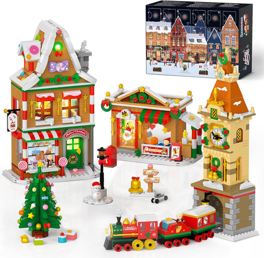 2025 Advent Calendar Christmas Mini Building Set for Holiday Fun