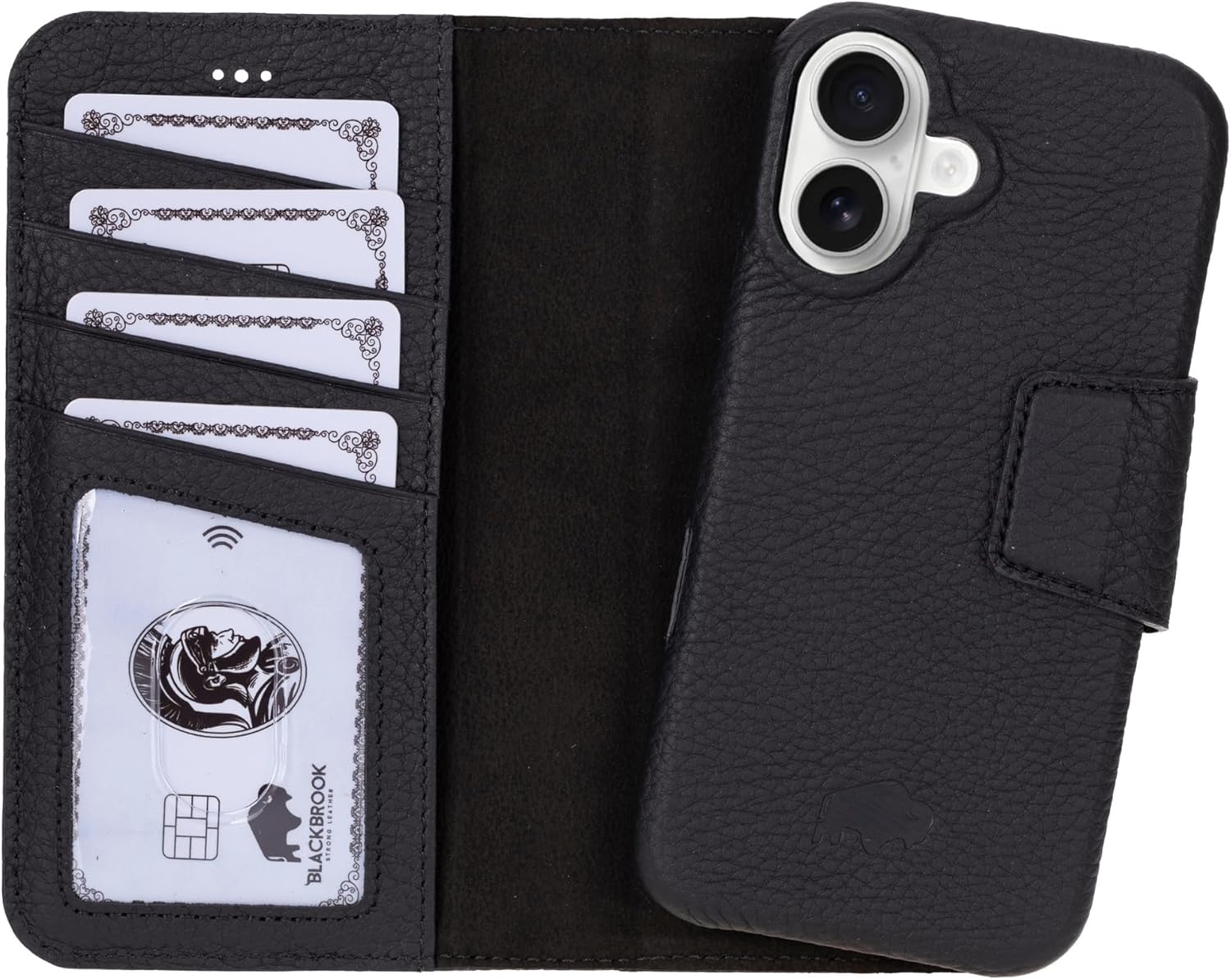 Premium iPhone 16 Wallet Case with Card Holder and Kickstand