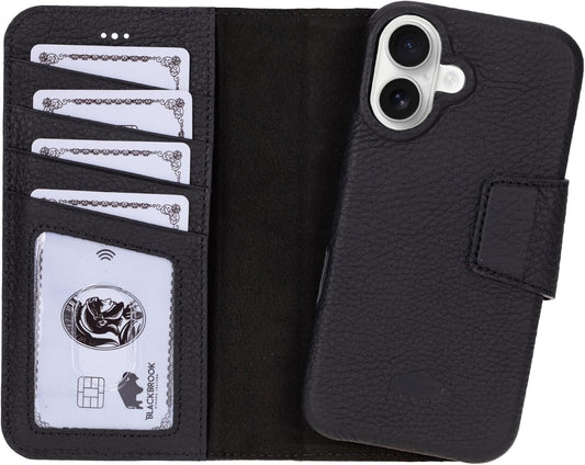 Premium iPhone 16 Wallet Case with Card Holder and Kickstand