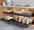 4Pack Expandable Pull Out Cabinet Organizer 21in Deep - Adjustable