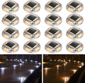 Solar Driveway Lights 16 Pack - Dual Color Solar Deck Markers