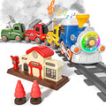 Train Set for Toddlers w/Steam, Music & Lights - First Choo Choo Train