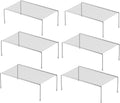 Redrubbit 6 Pack Medium Cabinet Storage Shelf Rack - Double Cabinet