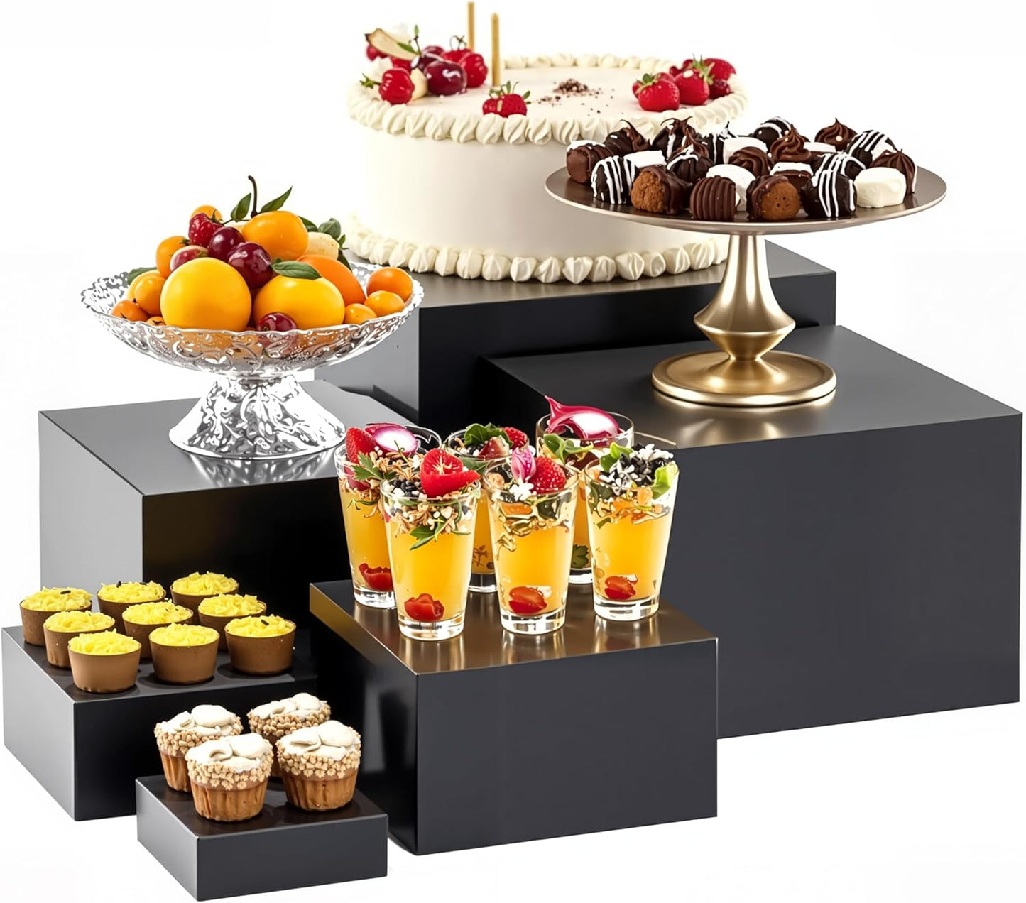 ihomecooker Metal Buffet Risers for Elegant Food Display