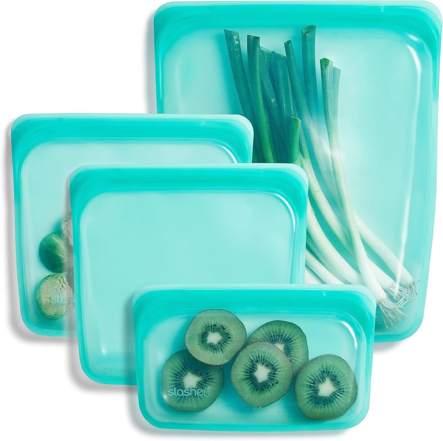 Stasher Premium Silicone Reusable Food Storage Bags, Eco-Friendly