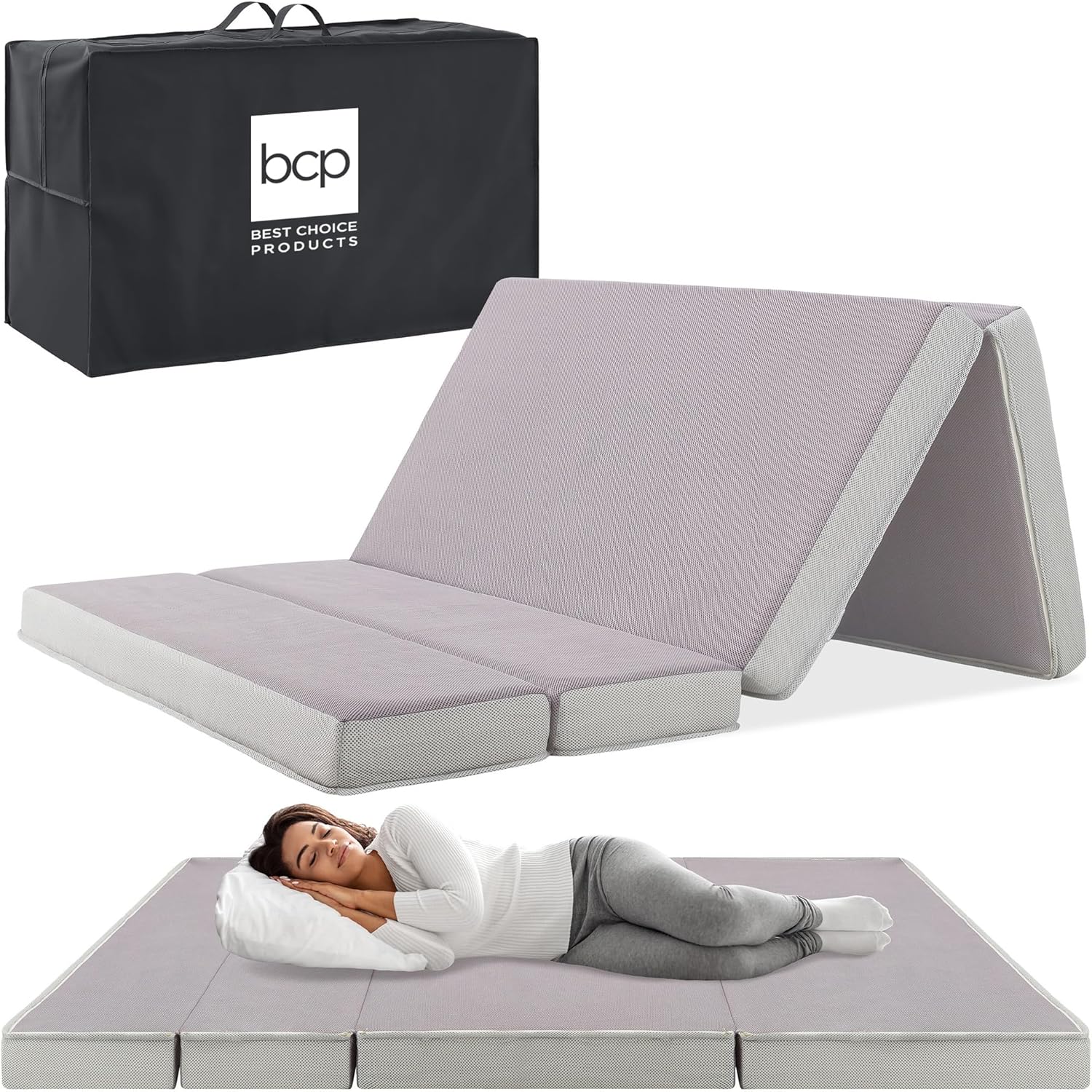 Portable Twin-Size Mattress for Camping and Guest Use