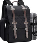 Picnic Backpack for 4 Person with Insulated Cooler - AllinOne Set