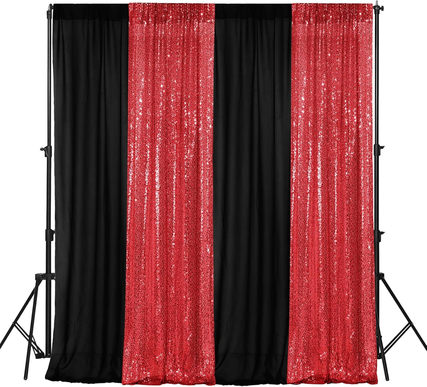 4 Panels Backdrop Curtains for Elegant Party Decorations