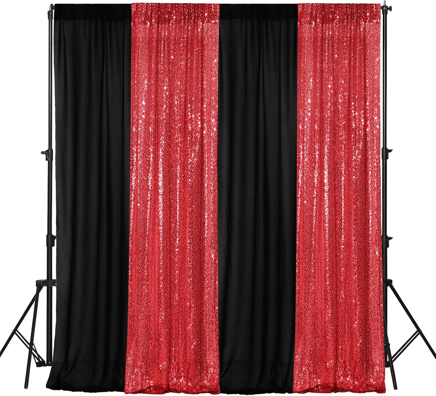 4 Panels Backdrop Curtains for Elegant Party Decorations