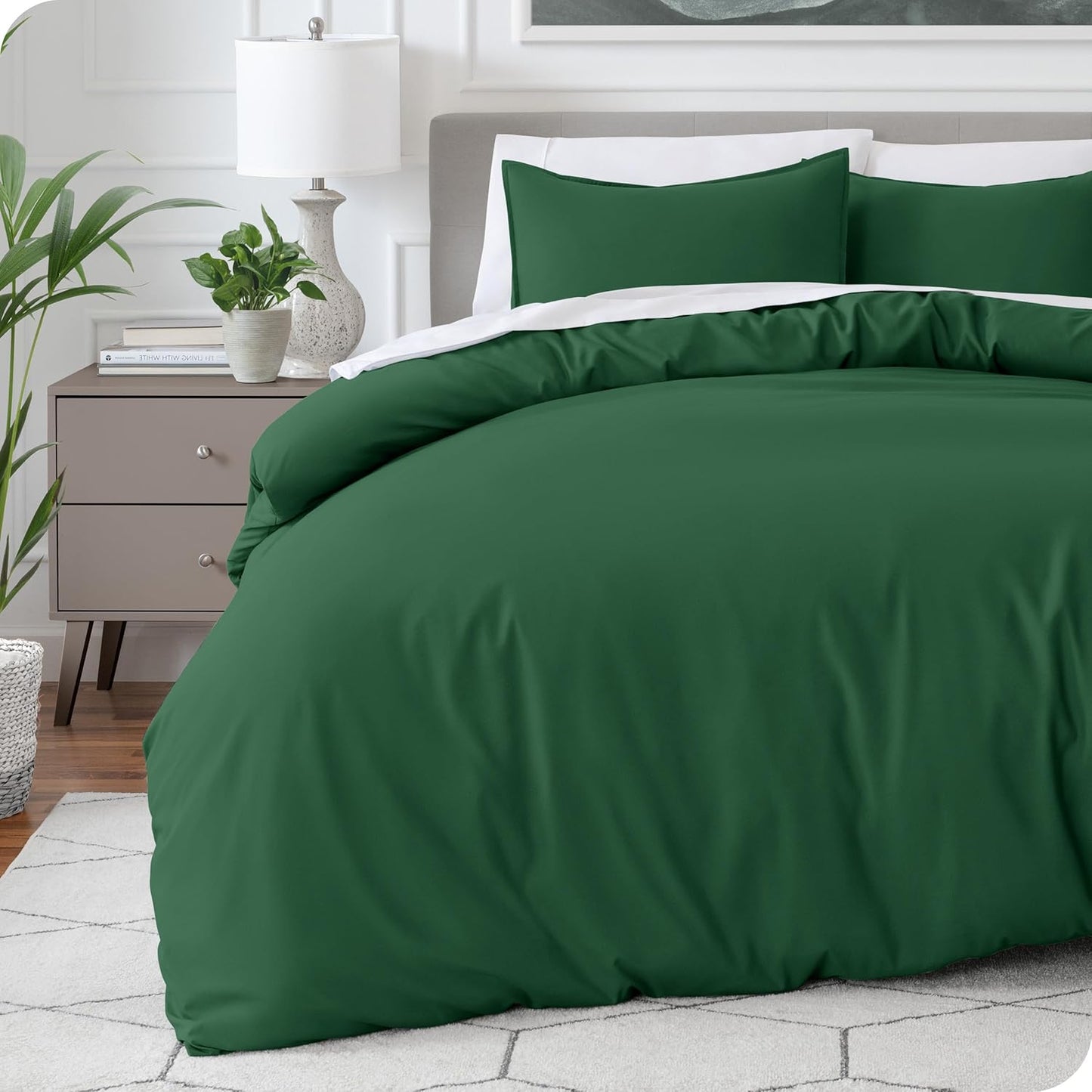 Bare Home California King Duvet Cover - Soft, Lightweight Bedding