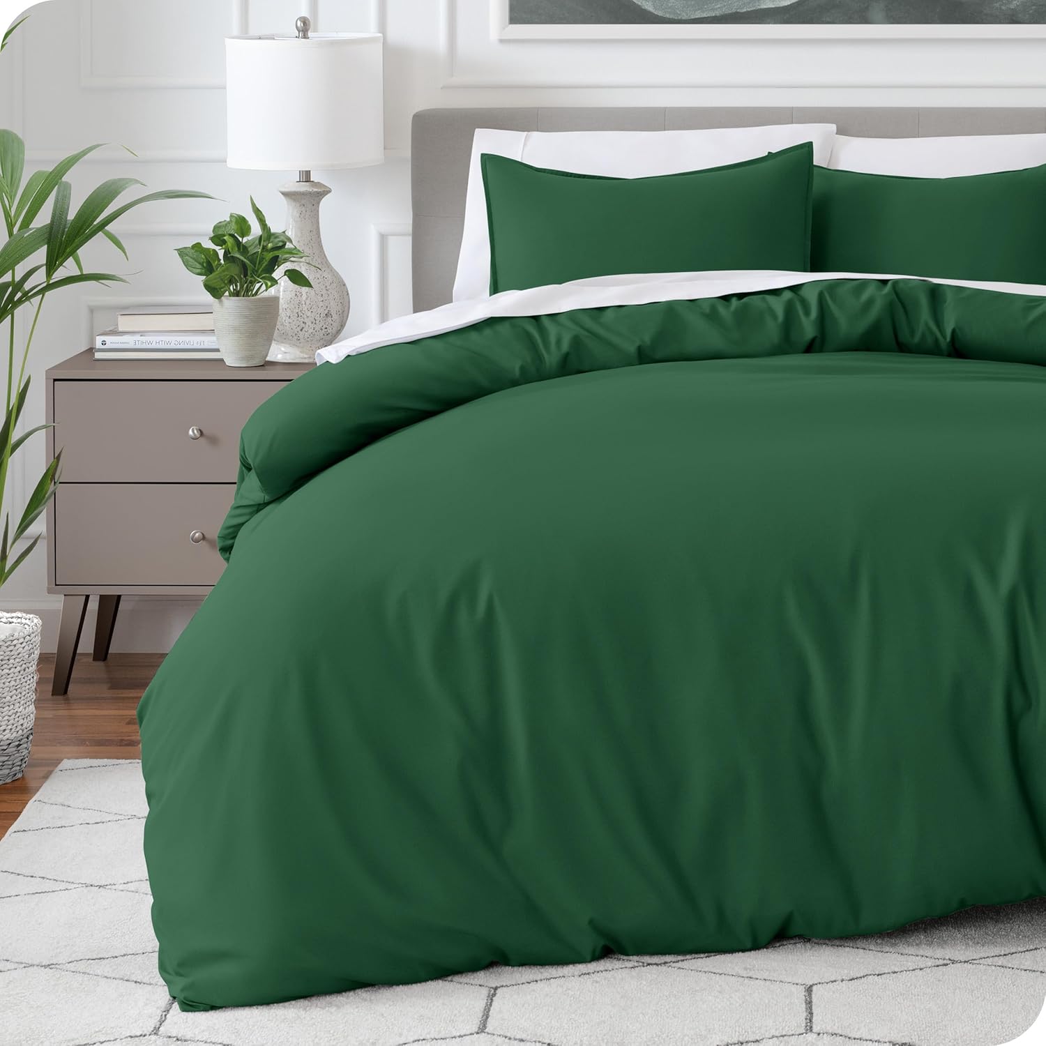 Bare Home California King Duvet Cover - Soft, Lightweight Bedding
