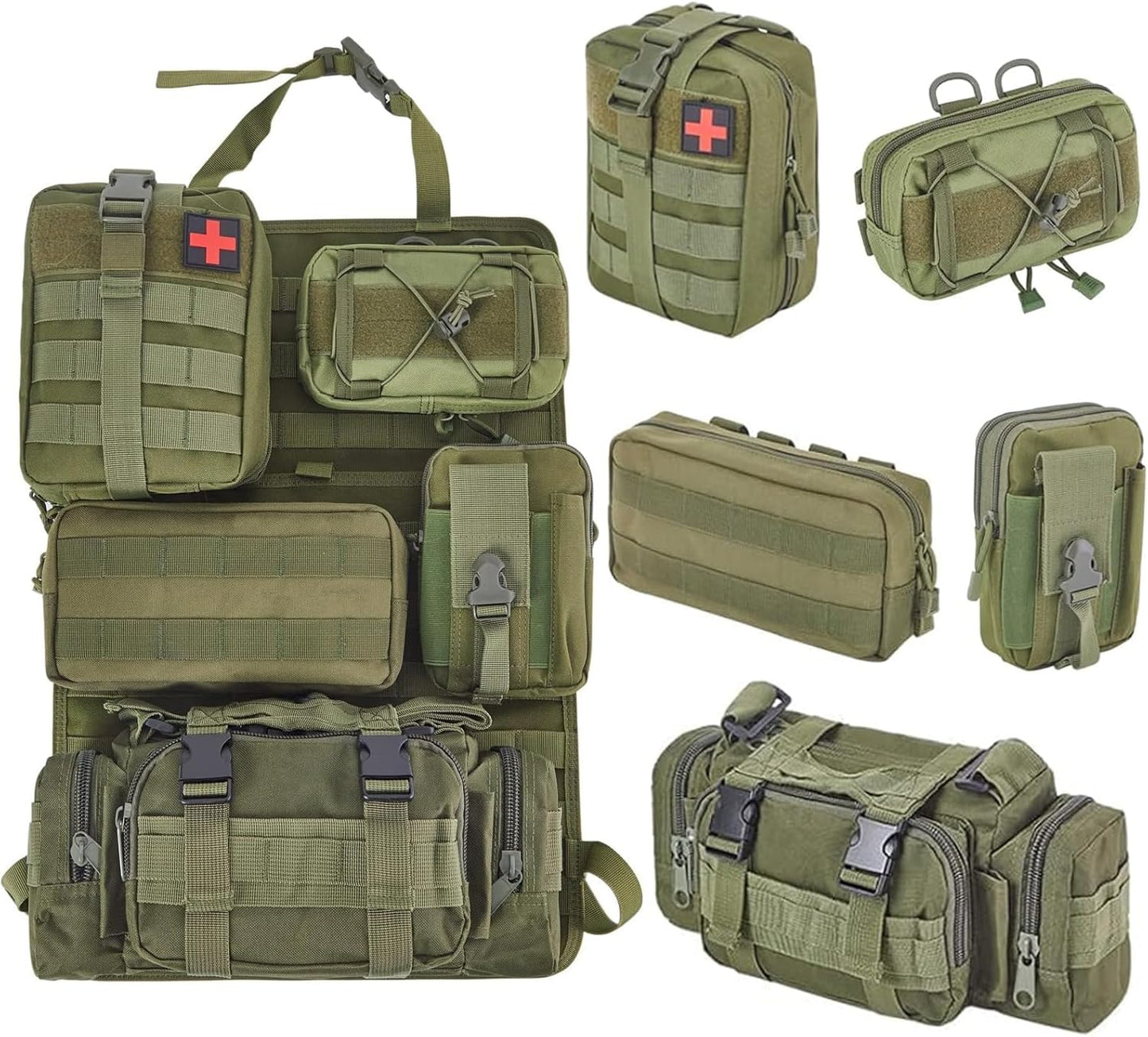 Tactical Truck Organizer for Back Seat Storage - 6 Pack Set