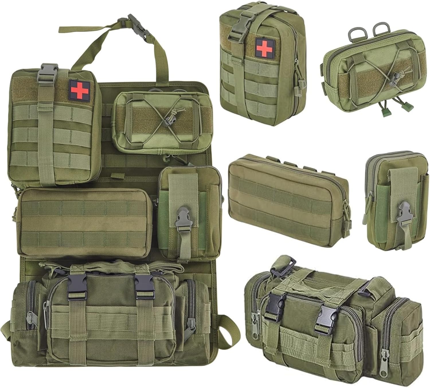 Tactical Truck Organizer for Back Seat Storage - 6 Pack Set