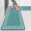 Anti Fatigue Kitchen Mats 17x47 + 17x29 - Cushioned Memory Foam