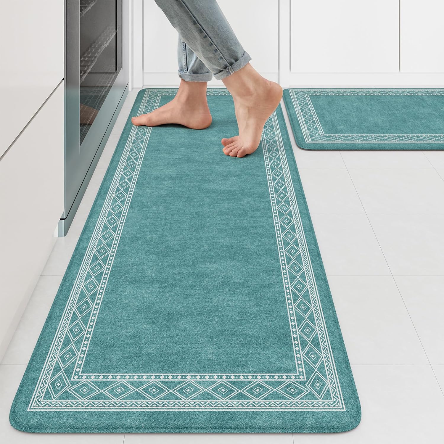 KIMODE Anti Fatigue Kitchen Mats for Comfort and Style