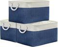 Storage Basket for Organizing X Large 3 Pack - Collapsible 17L Cube