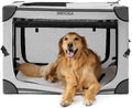 Collapsible Dog Crate 36 in Portable Travel Crate - Foldable & Secure