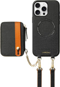 LAMEEKU iPhone 16 Pro Max Case Wallet with Magsafe - Crossbody