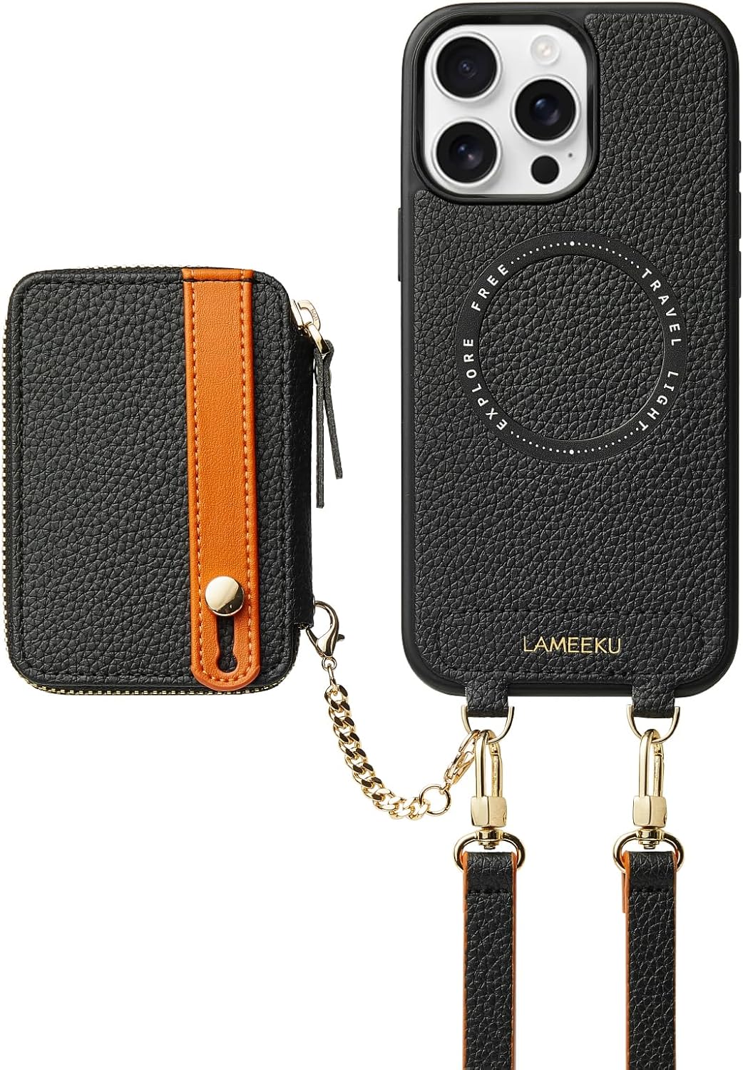 iPhone 16 Pro Max Case Wallet with RFID Blocking and Detachable Design