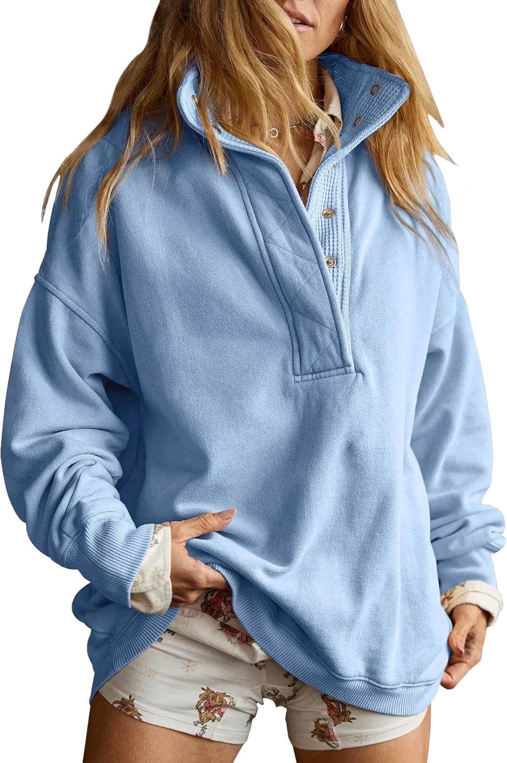Gacaky Oversized Casual Sweatshirt for Women - Fashion Top