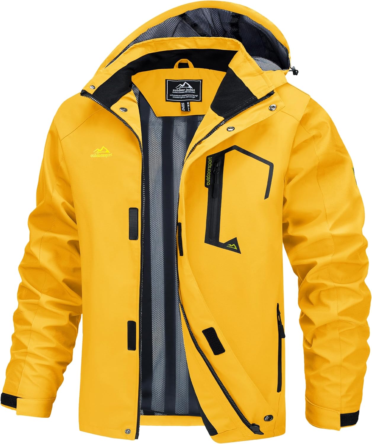 MAGCOMSEN Men's Lightweight Windbreaker Rain Jacket for Outdoors