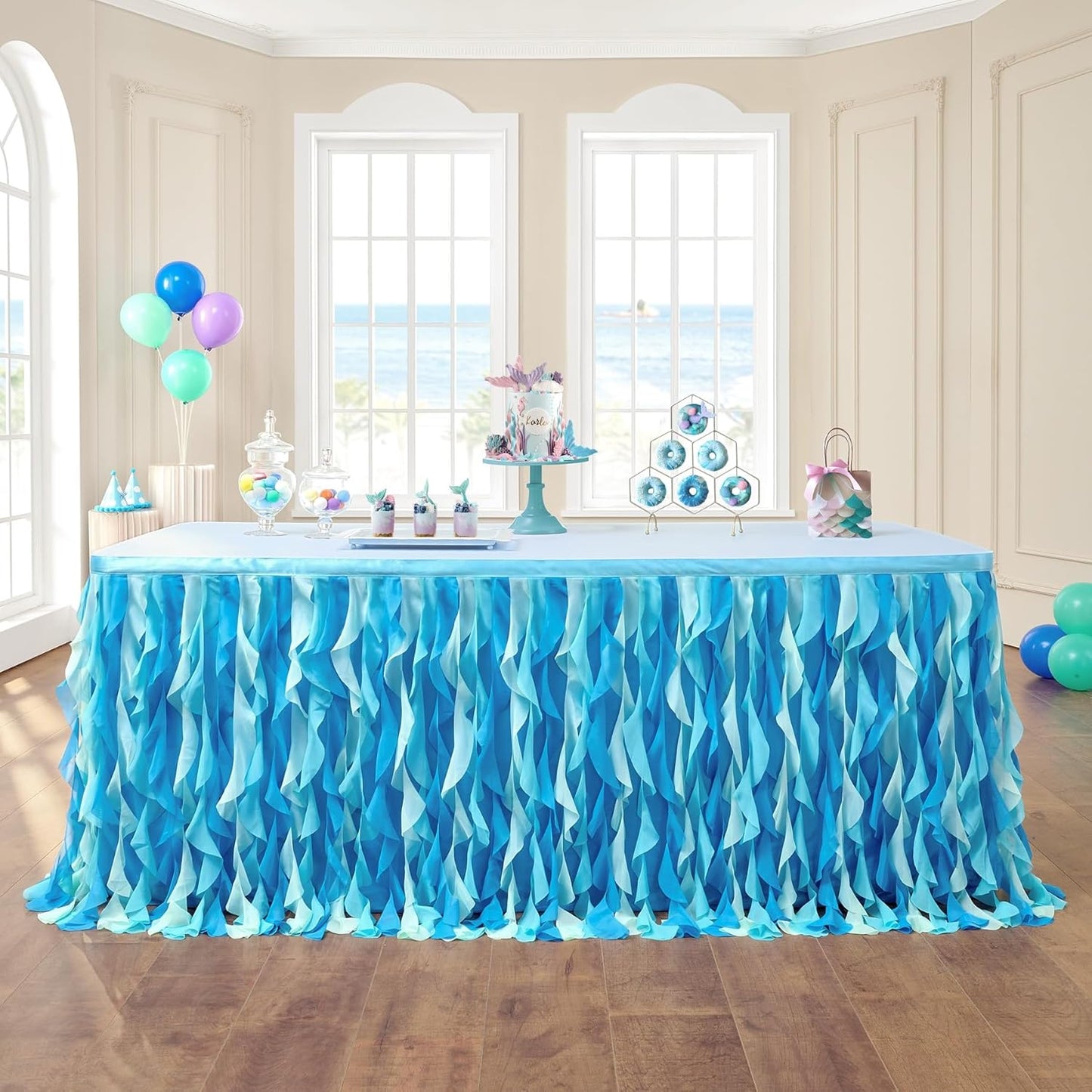 14ft Tutu Table Skirt for Baby Showers and Birthday Parties