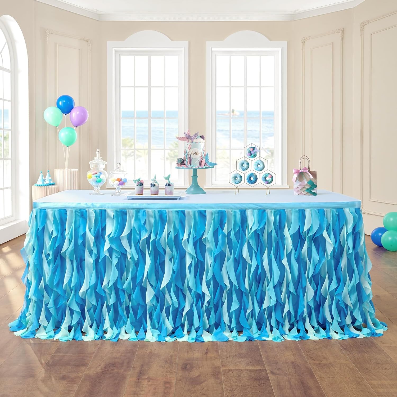 14ft Tutu Table Skirt for Baby Showers and Birthday Parties
