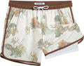 maamgic Mens Short 80s 90s Vintage 5.5ft Swim Trunks - Retro Quick Dry