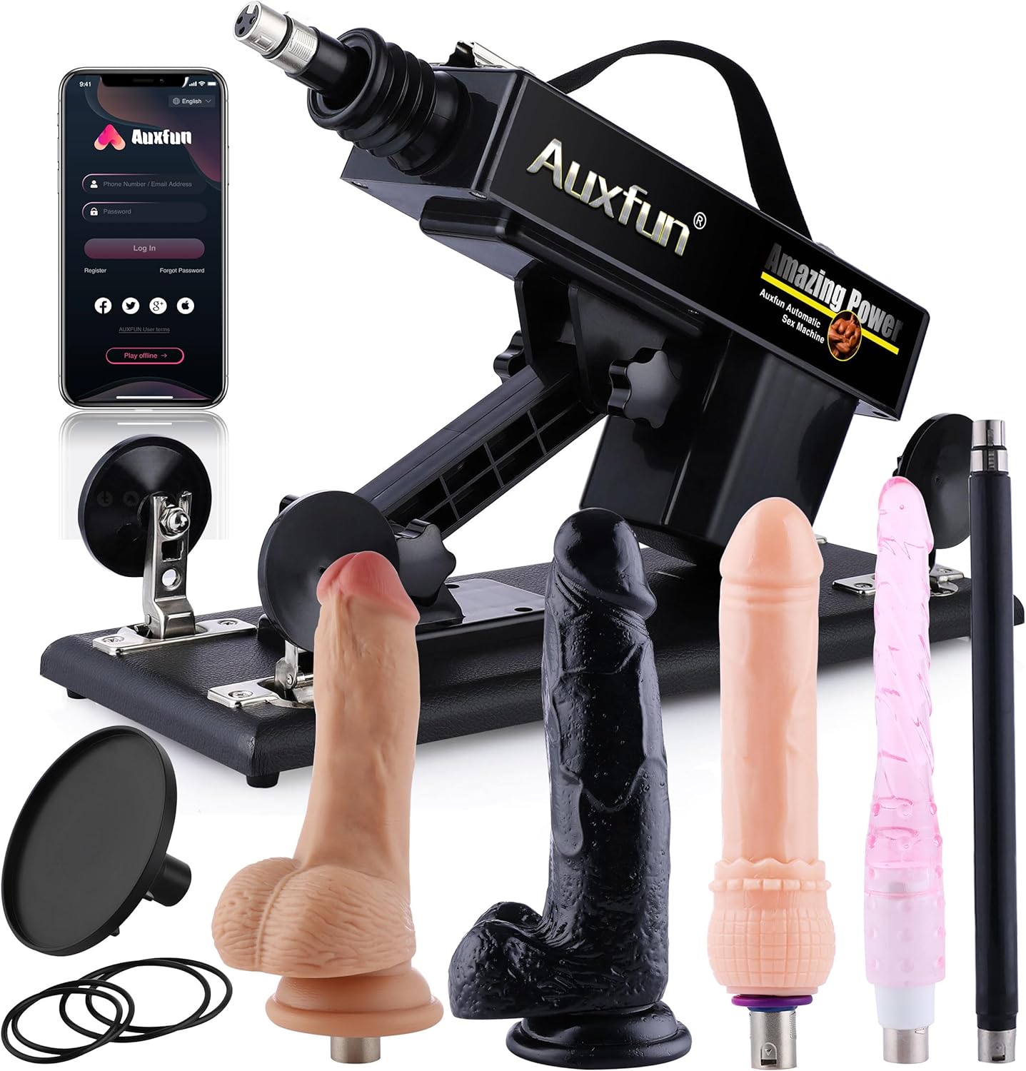 AUXFUN Automatic Dildo Machine with Bluetooth App Control