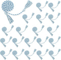 Graduation Cords 20pcs Sky Blue & White Honors Cords 67in - Ceremony