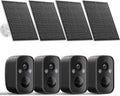 4 Pack Solar Security Cameras Wireless Outdoor - 2.5K Battery Cameras